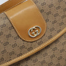 GUCCI Micro GG Supreme Shoulder Bag PVC Beige Gold Auth 173871-17