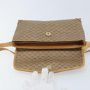 GUCCI Micro GG Supreme Shoulder Bag PVC Beige Gold Auth 173871-10