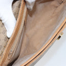 GUCCI Micro GG Supreme Shoulder Bag PVC Beige Gold Auth 173871-11
