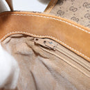 GUCCI Micro GG Supreme Shoulder Bag PVC Beige Gold Auth 173871-21