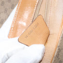 GUCCI Micro GG Supreme Shoulder Bag PVC Beige Gold Auth 173871-12