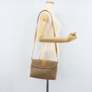 GUCCI Micro GG Supreme Shoulder Bag PVC Beige Gold Auth 173871-24