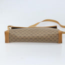GUCCI Micro GG Supreme Shoulder Bag PVC Beige Gold Auth 173871-5