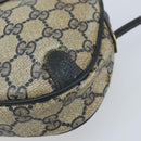 GUCCI GG Supreme Sherry Line Shoulder Bag PVC Navy Red 156 02 066 Auth 173872-14