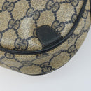 GUCCI GG Supreme Sherry Line Shoulder Bag PVC Navy Red 156 02 066 Auth 173872-16