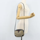 GUCCI GG Supreme Sherry Line Shoulder Bag PVC Navy Red 156 02 066 Auth 173872-21