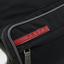 PRADA Sports Shoulder Bag Nylon Black Silver Auth 173877-19
