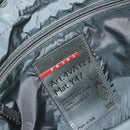 PRADA Sports Shoulder Bag Nylon Black Silver Auth 173877-20
