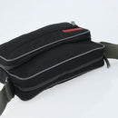 PRADA Sports Shoulder Bag Nylon Black Silver Auth 173877-6