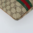 GUCCI GG Supreme Web Sherry Line Tote Bag PVC Beige Gold Auth 173878-14