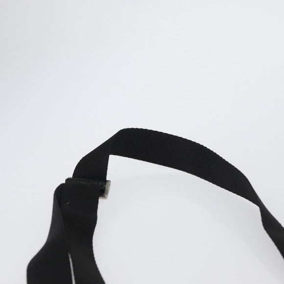 PRADA Sports Shoulder Bag Canvas Black Silver Auth 173881