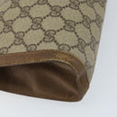 GUCCI GG Supreme Web Sherry Line Clutch Bag PVC Beige Gold 89 01 033 Auth 173882-16