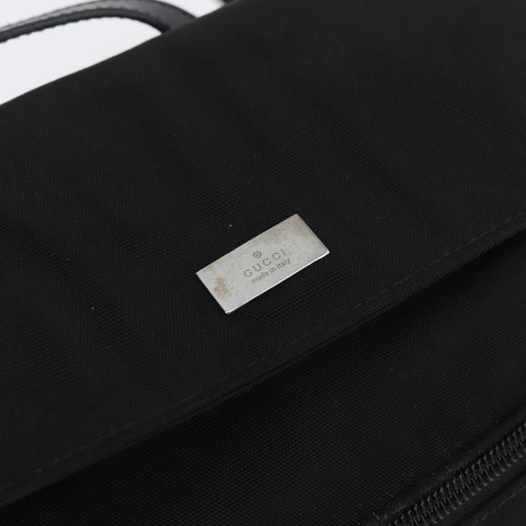 GUCCI Backpack Nylon Black Silver 003 0242 Auth 173884