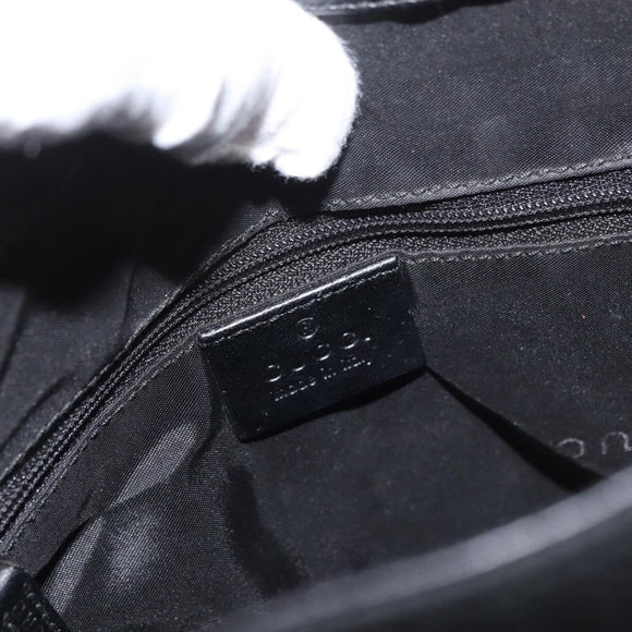 GUCCI Backpack Nylon Black Silver 003 0242 Auth 173884