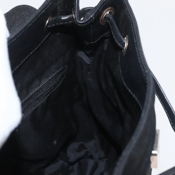 GUCCI Backpack Nylon Black Silver 003 0242 Auth 173884