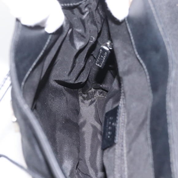 GUCCI Backpack Nylon Black Silver 003 0242 Auth 173884
