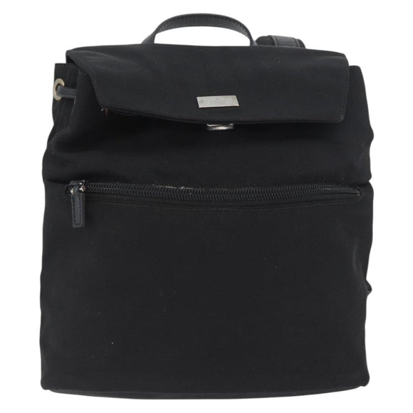 GUCCI Backpack Nylon Black Silver 003 0242 Auth 173884