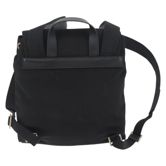 GUCCI Backpack Nylon Black Silver 003 0242 Auth 173884