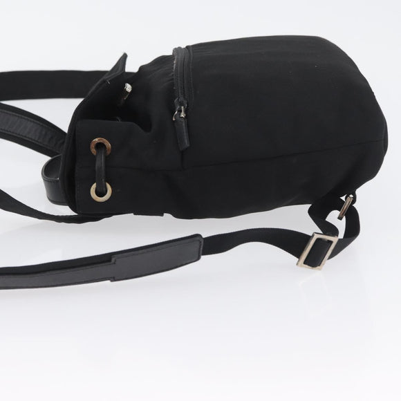 GUCCI Backpack Nylon Black Silver 003 0242 Auth 173884