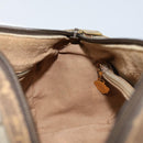 GUCCI GG Supreme Hand Bag PVC Beige Gold Auth 173885-19