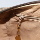 GUCCI GG Supreme Hand Bag PVC Beige Gold Auth 173885-21