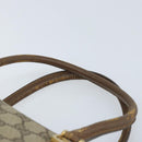GUCCI GG Supreme Hand Bag PVC Beige Gold Auth 173885-8