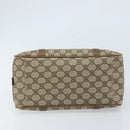 GUCCI GG Supreme Hand Bag PVC Beige Gold Auth 173885-5