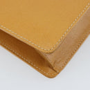 GUCCI Hand Bag Leather 2way Beige Gold Auth 173886-19