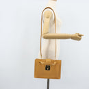 GUCCI Hand Bag Leather 2way Beige Gold Auth 173886-29