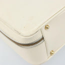 GUCCI Bamboo Hand Bag Patent leather 2way White Gold 000 3270 0565 Auth 173887-16