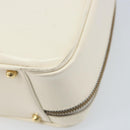 GUCCI Bamboo Hand Bag Patent leather 2way White Gold 000 3270 0565 Auth 173887-17