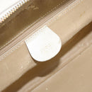GUCCI Bamboo Hand Bag Patent leather 2way White Gold 000 3270 0565 Auth 173887-19