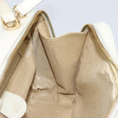 GUCCI Bamboo Hand Bag Patent leather 2way White Gold 000 3270 0565 Auth 173887-20