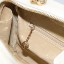 GUCCI Bamboo Hand Bag Patent leather 2way White Gold 000 3270 0565 Auth 173887-22