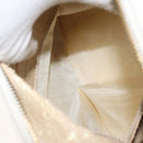 GUCCI Bamboo Hand Bag Patent leather 2way White Gold 000 3270 0565 Auth 173887-23