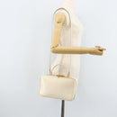 GUCCI Bamboo Hand Bag Patent leather 2way White Gold 000 3270 0565 Auth 173887-24