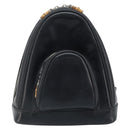 GUCCI Bamboo Shoulder Bag Patent leather Black Silver Auth 173890-13