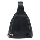 GUCCI Bamboo Shoulder Bag Patent leather Black Silver Auth 173890-2