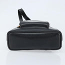 GUCCI Bamboo Shoulder Bag Patent leather Black Silver Auth 173890-5