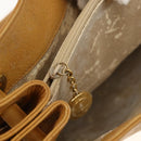 GUCCI Tote Bag Leather Beige Gold Auth 173893-22