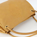GUCCI Tote Bag Leather Beige Gold Auth 173893-6