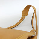 GUCCI Tote Bag Leather Beige Gold Auth 173893-8