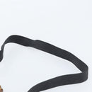 GUCCI Bamboo Hand Bag Suede 2way Black Gold 001 2404 1638 Auth 173894-15