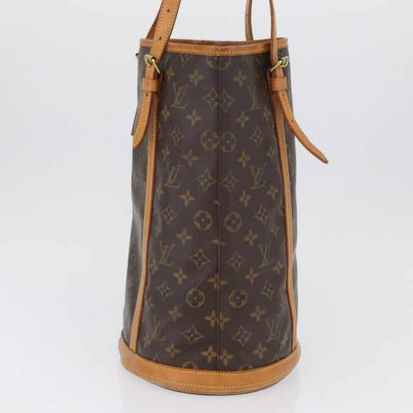 LOUIS VUITTON Monogram Bucket GM Shoulder Bag M42236 LV Auth 173896