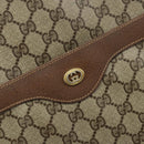 GUCCI GG Supreme Web Sherry Line Tote Bag PVC Beige Gold 40 02 003 Auth 173900-15