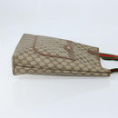 GUCCI GG Supreme Web Sherry Line Tote Bag PVC Beige Gold 40 02 003 Auth 173900-4