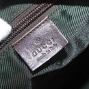GUCCI GG Canvas Tote Bag Brown Silver 28892 Auth 173901-17