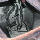 GUCCI GG Canvas Tote Bag Brown Silver 28892 Auth 173901-19