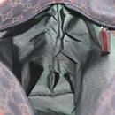 GUCCI GG Canvas Tote Bag Brown Silver 28892 Auth 173901-20