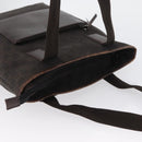 GUCCI GG Canvas Tote Bag Brown Silver 28892 Auth 173901-6